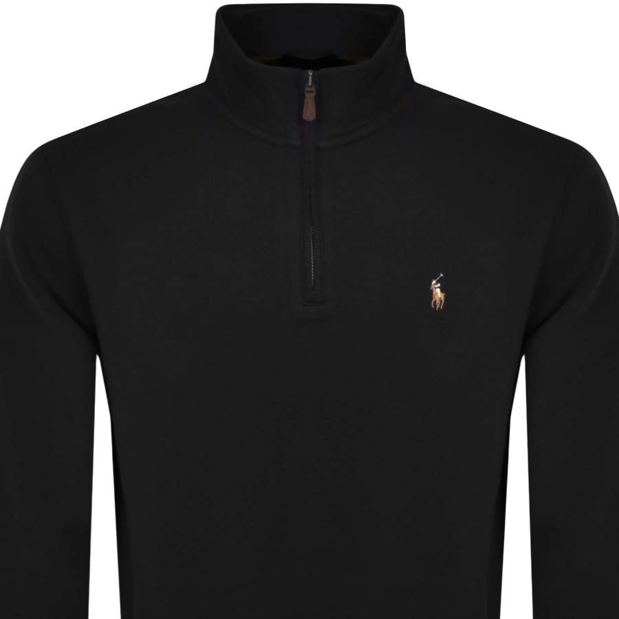Ralph lauren black half zip cheap